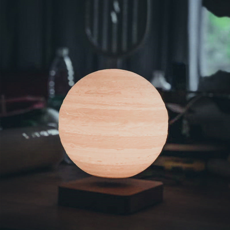 Lámpara de escritorio de levitación magnética con forma de luna