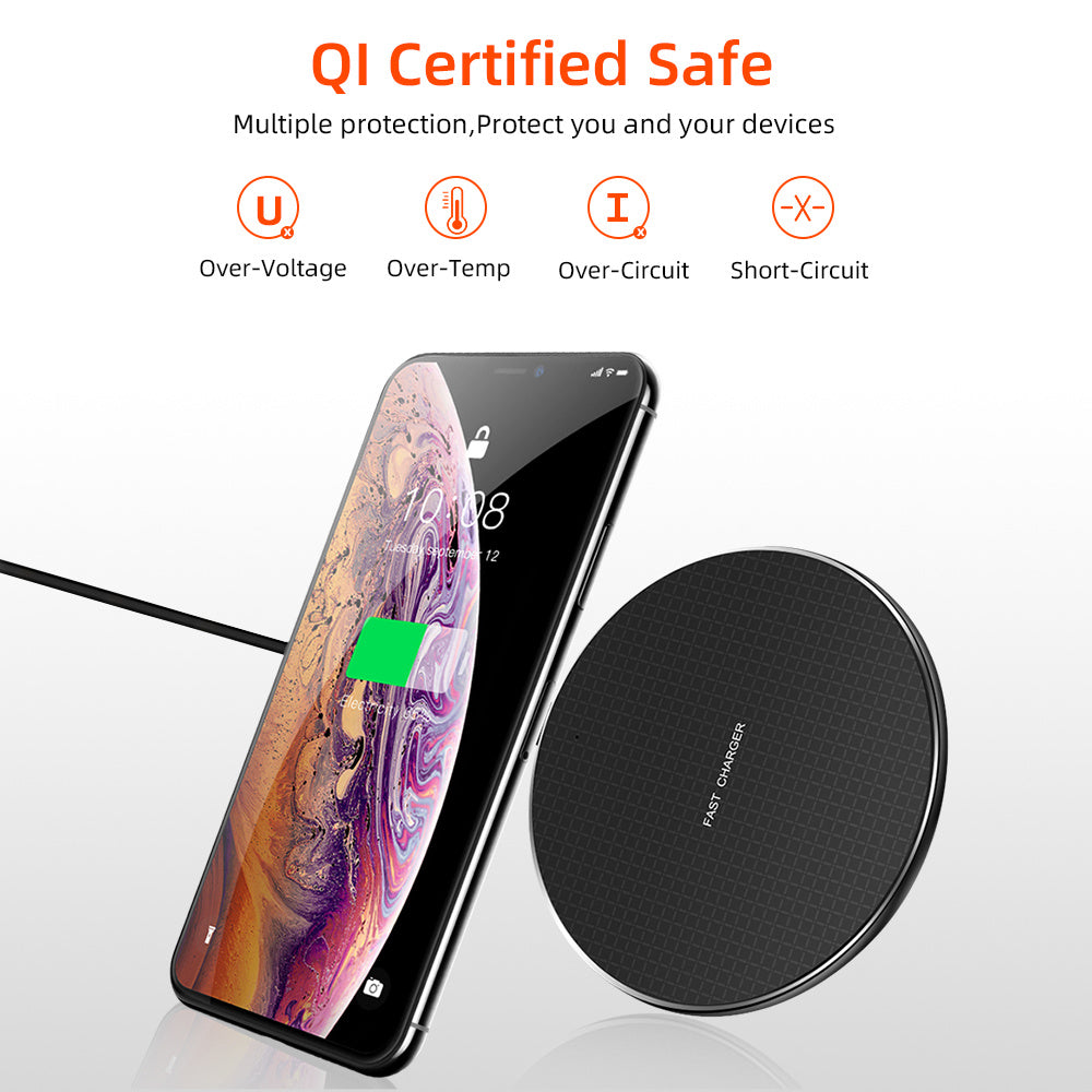 Cargador inalámbrico rápido para teléfono móvil