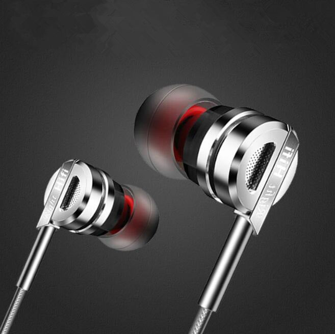 Nuevo auricular metálico con sonido HIFI de doble bobina móvil, doble bocina, graves potentes, auricular para teléfono móvil, venta directa de fábrica
