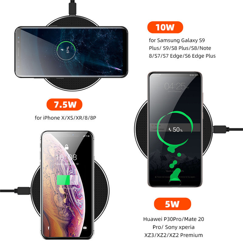 Cargador inalámbrico rápido para teléfono móvil