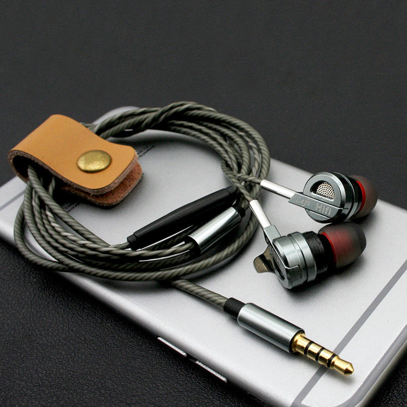 Nuevo auricular metálico con sonido HIFI de doble bobina móvil, doble bocina, graves potentes, auricular para teléfono móvil, venta directa de fábrica