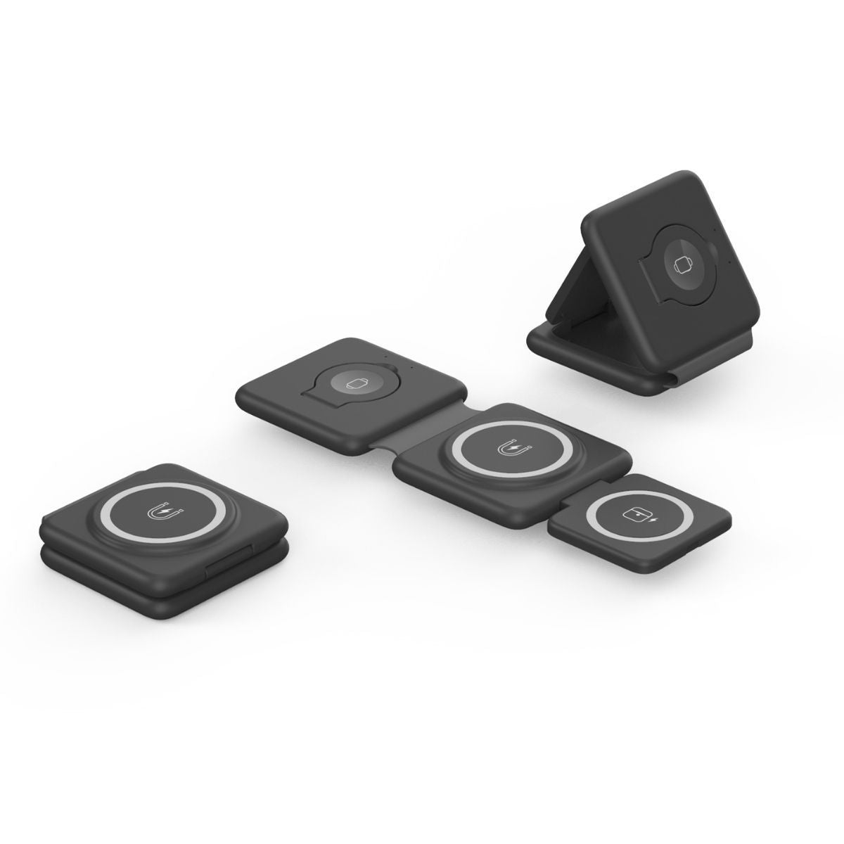 Cargador inalámbrico plegable 3 en 1