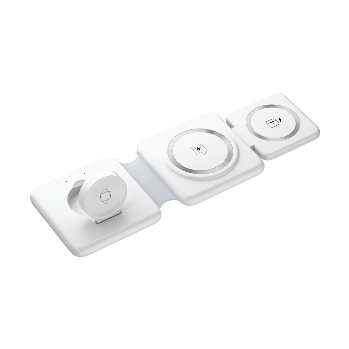 Cargador inalámbrico plegable 3 en 1