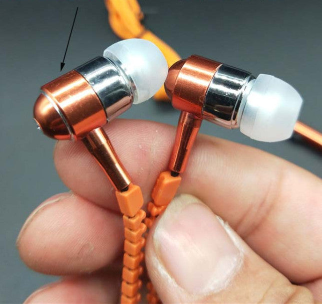 Auriculares con cremallera luminosa