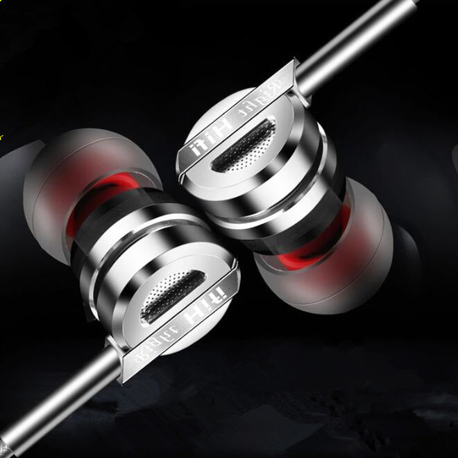 Nuevo auricular metálico con sonido HIFI de doble bobina móvil, doble bocina, graves potentes, auricular para teléfono móvil, venta directa de fábrica