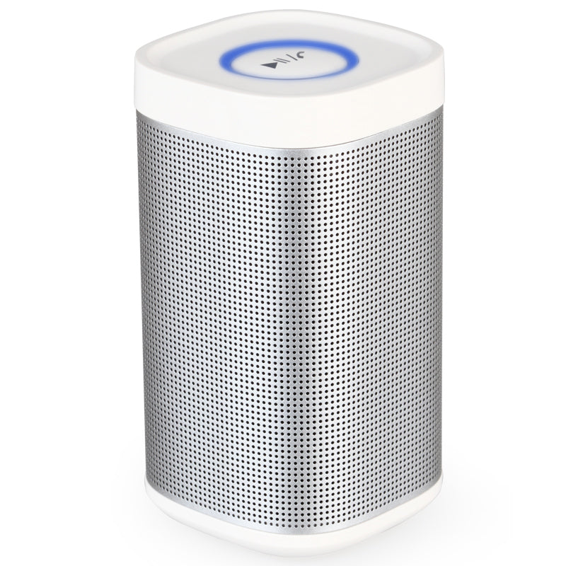 Altavoz universal Bluetooth inalámbrico portátil de 360° blanco