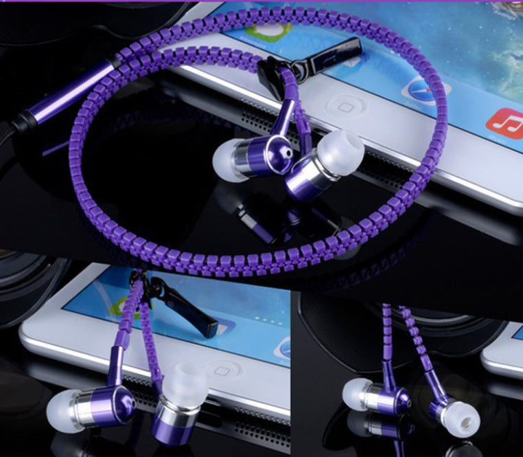 Auriculares con cremallera luminosa