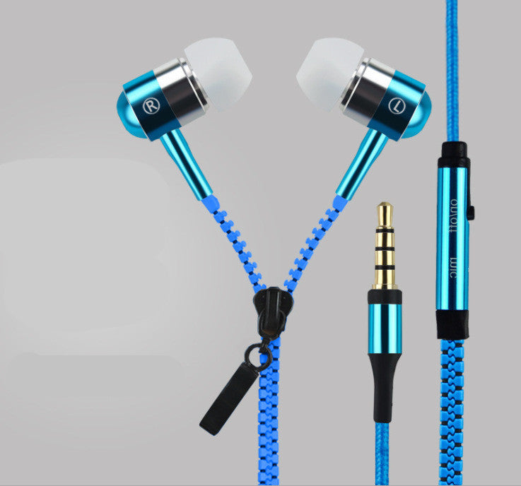Auriculares con cremallera luminosa