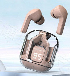 Auriculares Bluetooth intraaurales con pantalla digital y llamadas portátiles.
