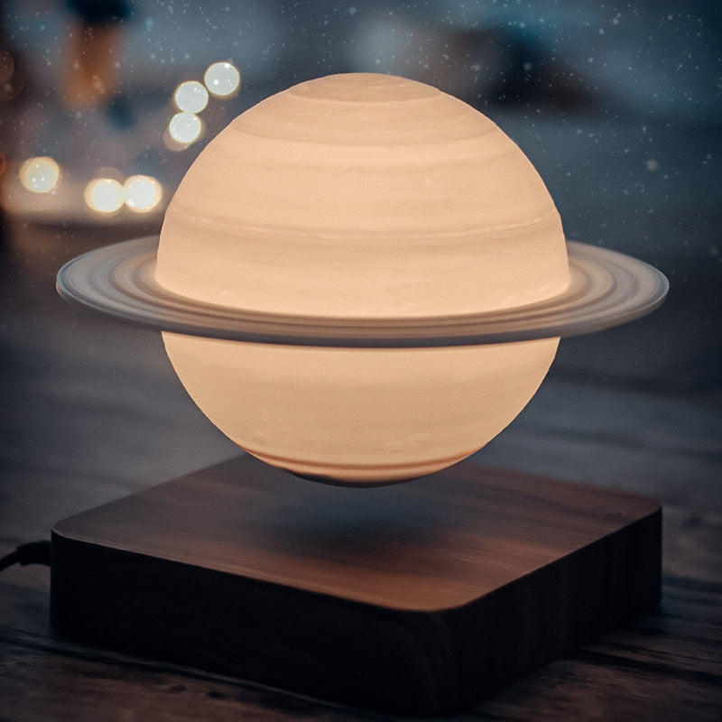 Lámpara de escritorio de levitación magnética con forma de luna