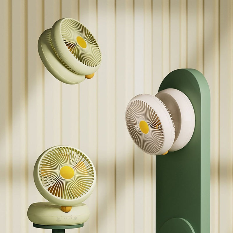 Ventilador de mesa recargable y portátil