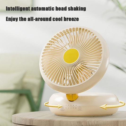 Ventilador de mesa recargable y portátil