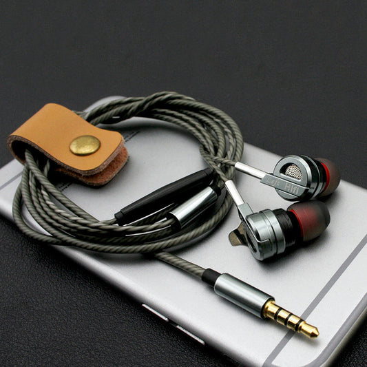 Nuevo auricular metálico con sonido HIFI de doble bobina móvil, doble bocina, graves potentes, auricular para teléfono móvil, venta directa de fábrica