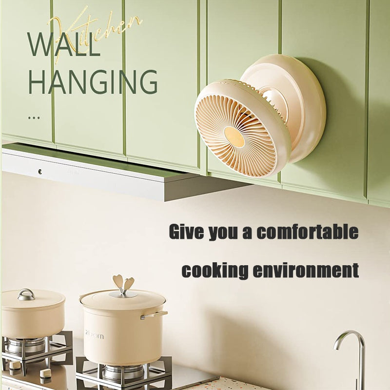 Ventilador de mesa recargable y portátil