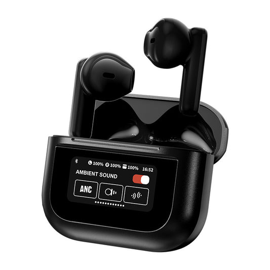 Auriculares Bluetooth con pantalla táctil LCD a todo color
