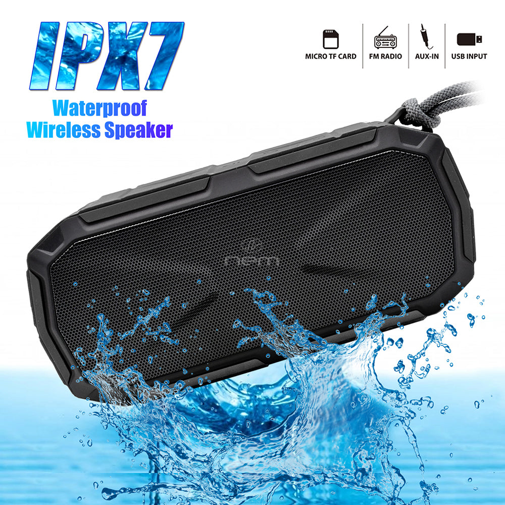 Altavoz Bluetooth resistente al agua con graves mejorados