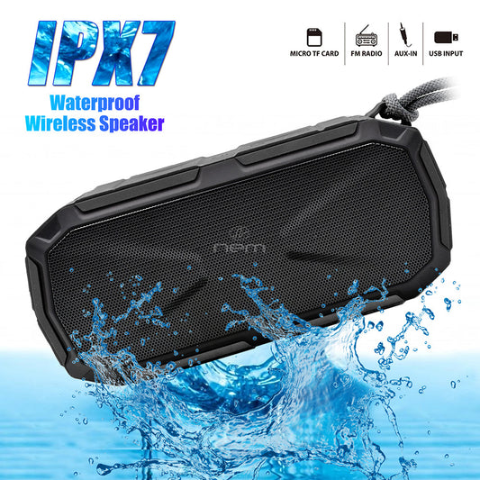 Altavoz Bluetooth resistente al agua con graves mejorados