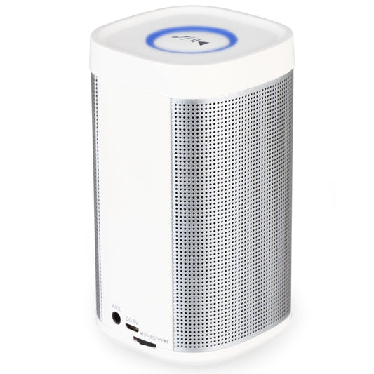 Altavoz universal Bluetooth inalámbrico portátil de 360° blanco