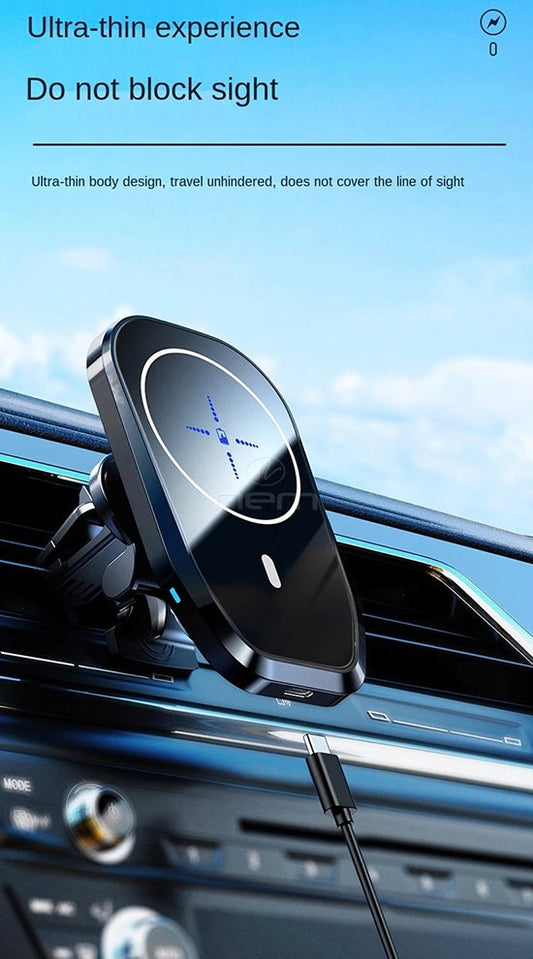 Soporte inalámbrico para teléfono de coche con ventilación de aire