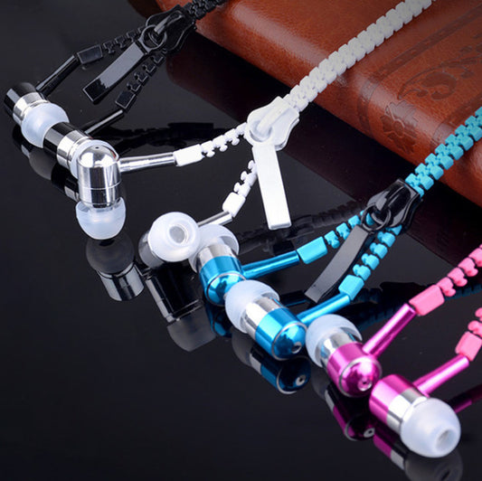 Auriculares con cremallera luminosa